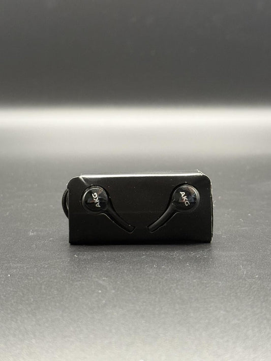 Black AKG handfree