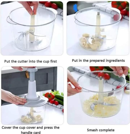 Manual food chopper